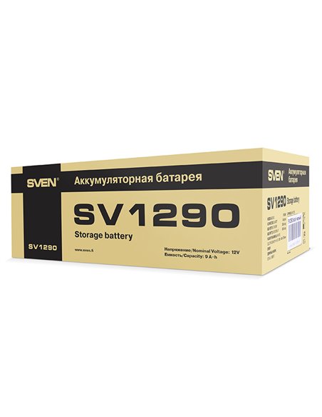 Аккумулятор для резервного питания SVEN SV1290, 12В, 9А*ч