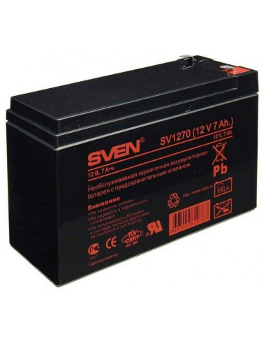 Аккумулятор для резервного питания SVEN SV1290, 12В, 9А*ч