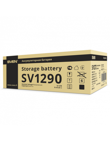Аккумулятор для резервного питания SVEN SV1290, 12В, 9А*ч