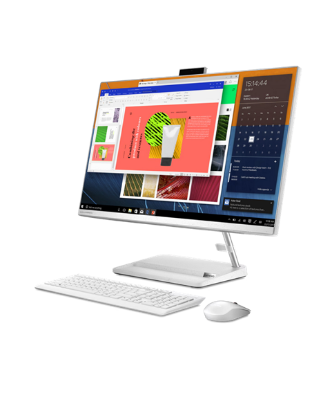 Моноблок Lenovo IdeaCentre 3 27ALC6, 27", AMD Ryzen 5 7430U, 16Гб/512Гб, Без ОС, Белый