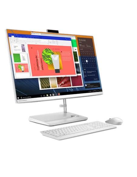 Моноблок Lenovo IdeaCentre 3 27ALC6, 27", AMD Ryzen 5 7430U, 16Гб/512Гб, Без ОС, Белый