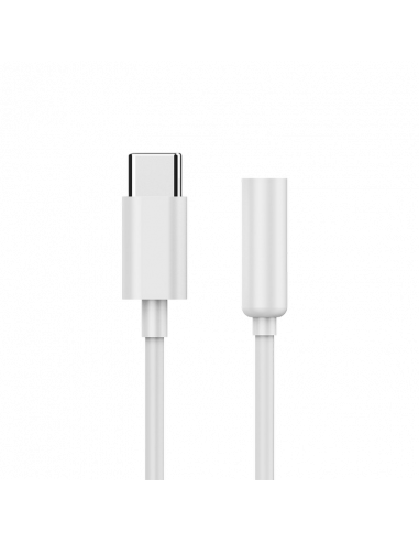 Аудио адаптер Cablexpert A-CM-3.5F-01, USB Type-C (M) - 3.5mm 4-pin (F), 0,01 м, Белый