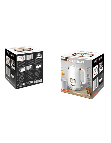 Электрочайник MUSE MS-030 W, Белый Электрочайник MUSE MS-030 W, Белый