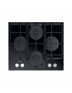 Plită pe gaz Hotpoint-Ariston HAGS 61F/BK, Negru