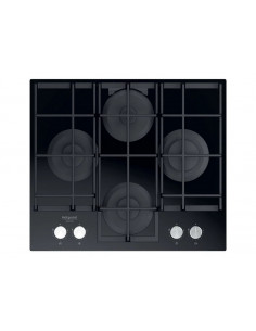 Plită pe gaz Hotpoint-Ariston HAGS 61F/BK, Negru 2