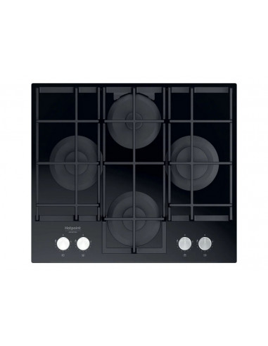 Plită pe gaz Hotpoint-Ariston HAGS 61F/BK, Negru