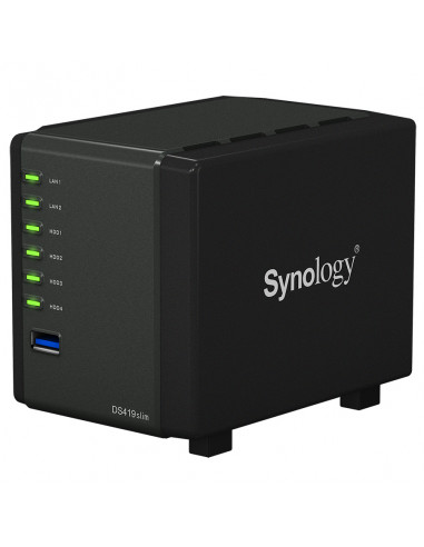 Stocare atașată la rețea SYNOLOGY DS419slim, Negru