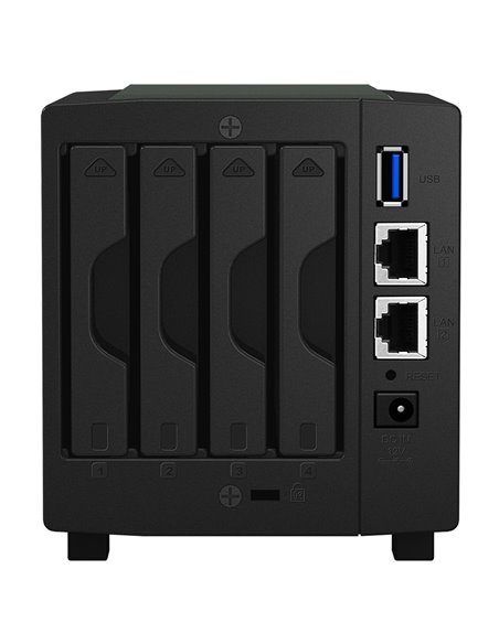 Сетевое хранилище SYNOLOGY DS419slim, Чёрный