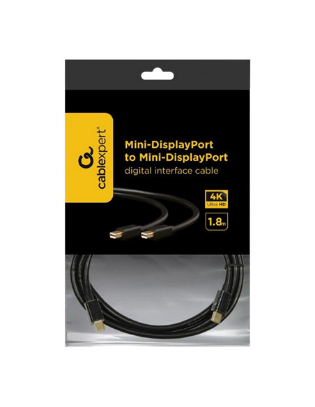 Cablu Video Cablexpert CCP-mDPmDP2-6, MiniDP (M) - miniDP (M), 1,8m, Negru