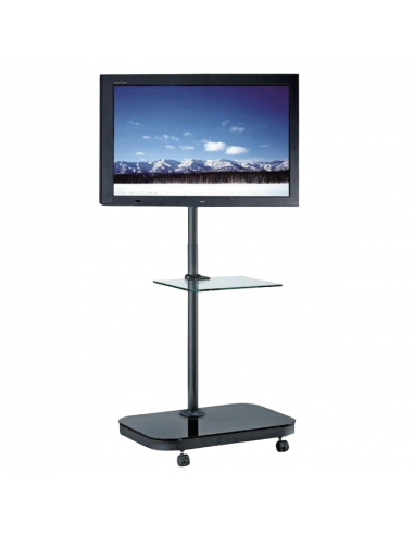 Мобильная стойка для телевизора Reflecta TV Stand 42P-Shelf, Чёрный