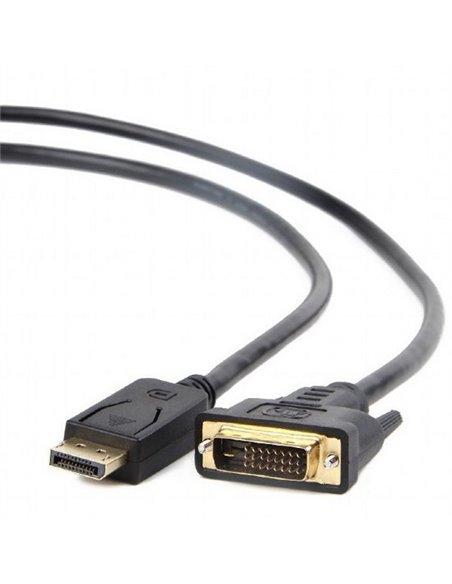 Видеокабель Cablexpert CC-DPM-DVIM-1M, DisplayPort (M) - DVI-D (M), 1м, Чёрный Видеокабель Cablexpert CC-DPM-DVIM-1M, DisplayPort (M) - DVI-D (M), 1м, Чёрный