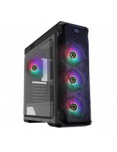 Carcasă PC Gamemax StarLight FRGB, Midi-Tower, Fără PSU, Negru