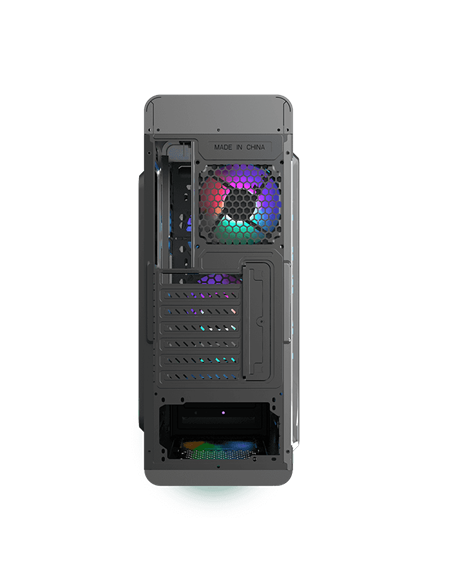 Carcasă PC Gamemax StarLight FRGB, Midi-Tower, Fără PSU, Negru