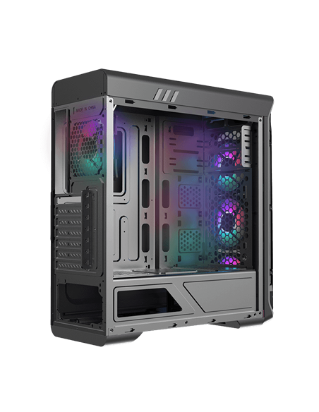 Компьютерный корпус Gamemax StarLight FRGB, Midi-Tower, Без блока питания, Чёрный