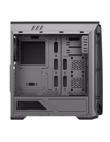 Carcasă PC Gamemax StarLight FRGB, Midi-Tower, Fără PSU, Negru