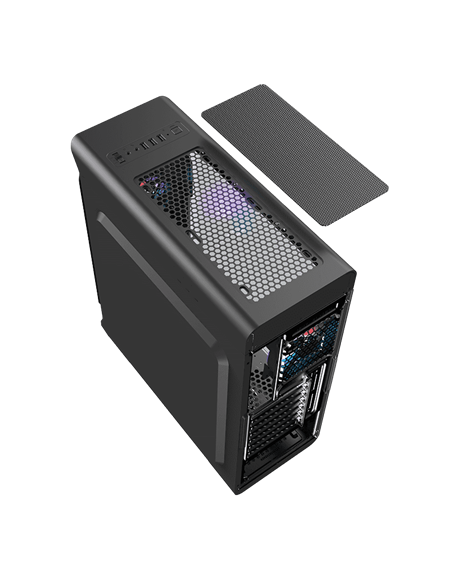 Компьютерный корпус Gamemax StarLight FRGB, Midi-Tower, Без блока питания, Чёрный
