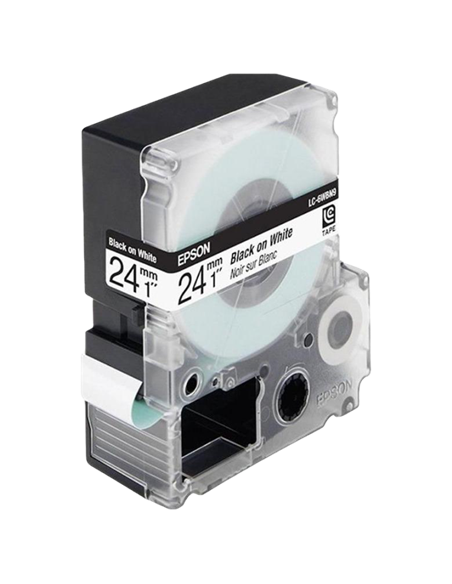 Картридж с лентой Epson LK-6WBN, 24 мм x 9 м