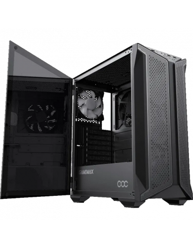 Компьютерный корпус Gamemax Brufen C1, Midi-Tower, Без блока питания, Чёрный