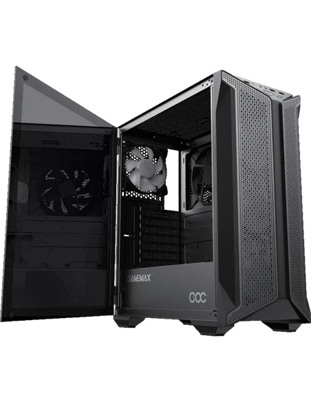 Компьютерный корпус Gamemax Brufen C1, Midi-Tower, Без блока питания, Чёрный Компьютерный корпус Gamemax Brufen C1, Midi-Tower, Без блока питания, Чёрный