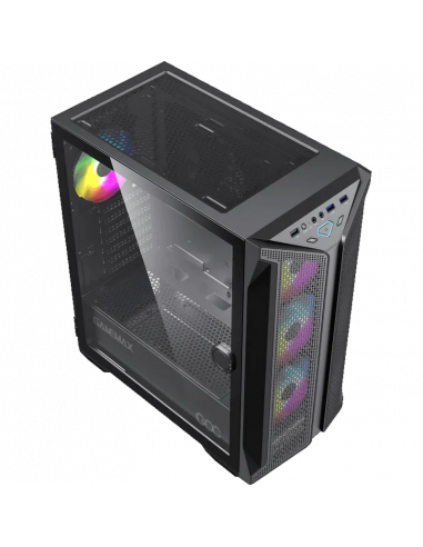 Компьютерный корпус Gamemax Brufen C1, Midi-Tower, Без блока питания, Чёрный
