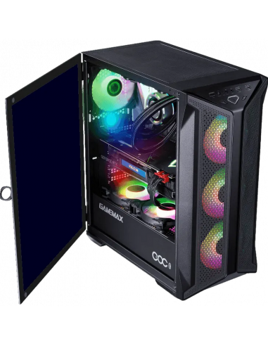 Компьютерный корпус Gamemax Brufen C1, Midi-Tower, Без блока питания, Чёрный