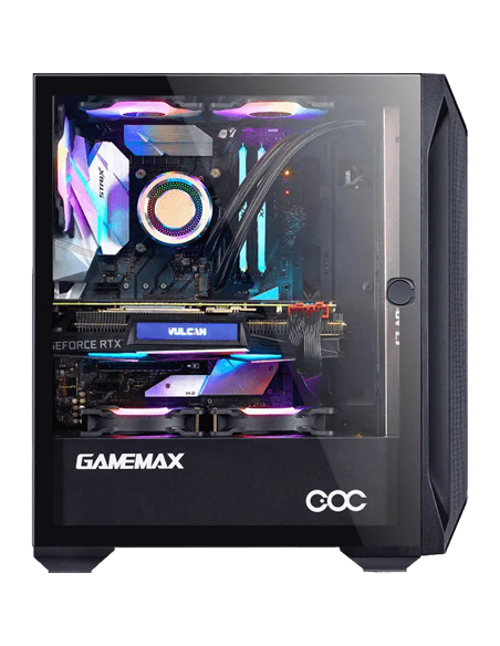 Компьютерный корпус Gamemax Brufen C1, Midi-Tower, Без блока питания, Чёрный Компьютерный корпус Gamemax Brufen C1, Midi-Tower, Без блока питания, Чёрный