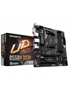 Placă de bază Gigabyte B550M DS3H, AM4, AMD B550, Micro-ATX