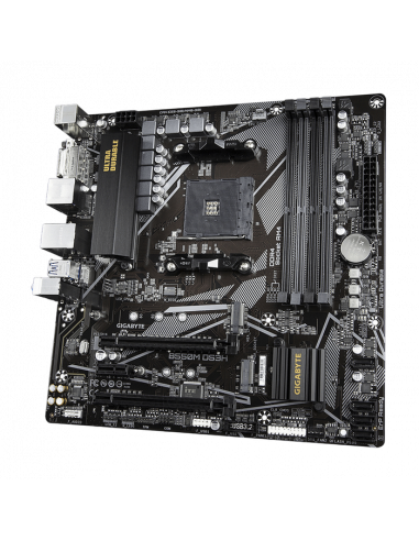 Материнская плата Gigabyte B550M DS3H, AM4, AMD B550, Micro-ATX