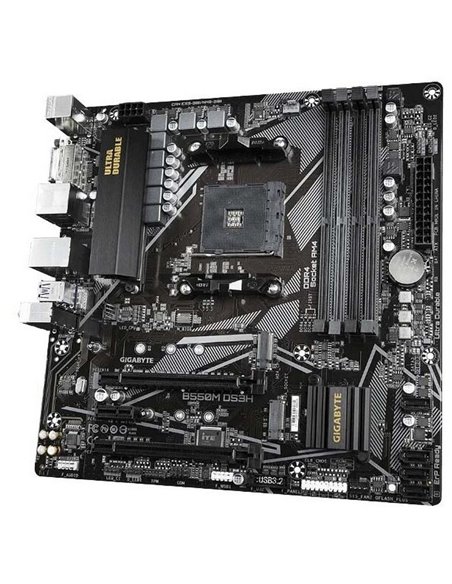 Материнская плата Gigabyte B550M DS3H, AM4, AMD B550, Micro-ATX