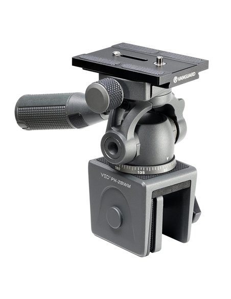 Mini trepied Vanguard VEO2 PH-28WM, Сap video panoramic cu 2 căi, Gri