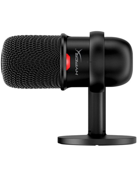 Microfon portabil pentru înregistrare vocală HyperX SoloCast, Cu fir, Negru