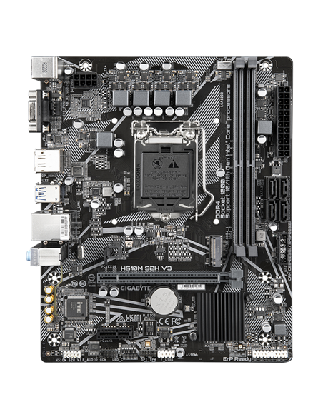 Материнская плата Gigabyte H510M S2H V3, LGA1200, Intel H470, Micro-ATX