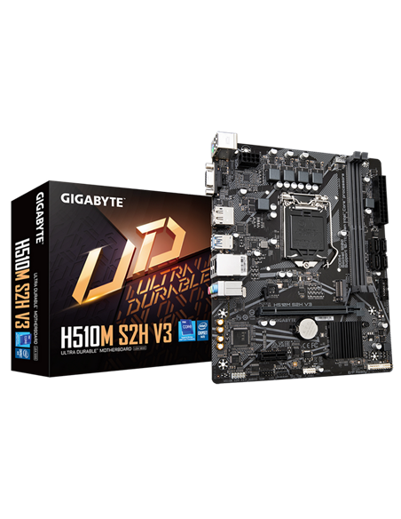 Материнская плата Gigabyte H510M S2H V3, LGA1200, Intel H470, Micro-ATX
