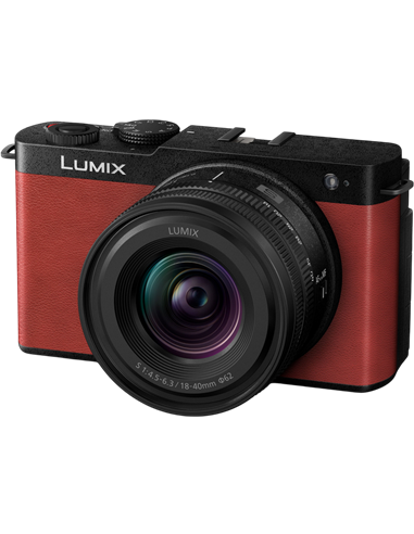 Беззеркальный фотоаппарат Panasonic DC-S9NE-R & Lumix S 18-40mm f/4.5-6, Crimson Red