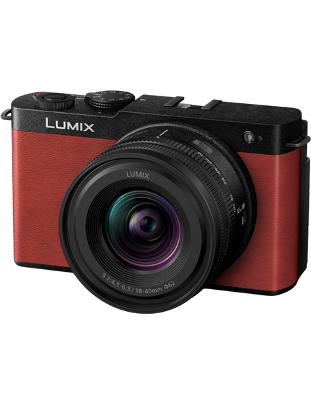 Беззеркальный фотоаппарат Panasonic DC-S9NE-R & Lumix S 18-40mm f/4.5-6, Crimson Red