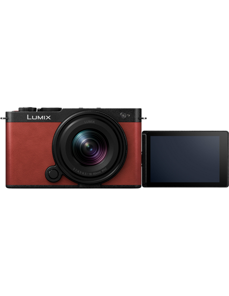 Aparat Foto Mirrorless Panasonic DC-S9NE-R & Lumix S 18-40mm f/4.5-6, Crimson Red