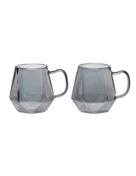 Set de pahare Ardesto AR2630GR, 300 ml, 2 buc, Transparent