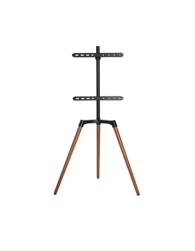 Подставка под телевизор на ножке Reflecta TV Stand Elegant 65W black/walnut, #23219, Чёрный