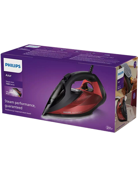 Утюг Philips DST7022/40, 2800Вт, Черный | Красный Утюг Philips DST7022/40, 2800Вт, Черный | Красный