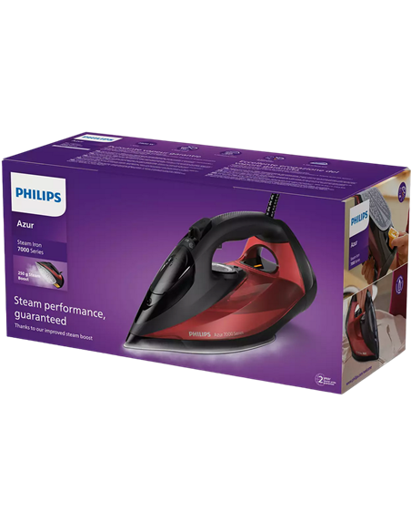 Утюг Philips DST7022/40, 2800Вт, Черный | Красный Утюг Philips DST7022/40, 2800Вт, Черный | Красный