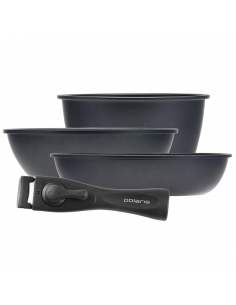 Set de vase Polaris EasyKeep-4DG, 1,7L, Negru