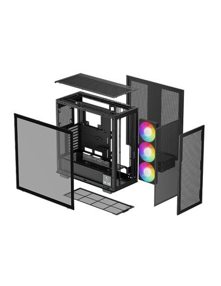 Компьютерный корпус Deepcool MORPHEUS, Full-Tower, Без блока питания, Чёрный Компьютерный корпус Deepcool MORPHEUS, Full-Tower, Без блока питания, Чёрный