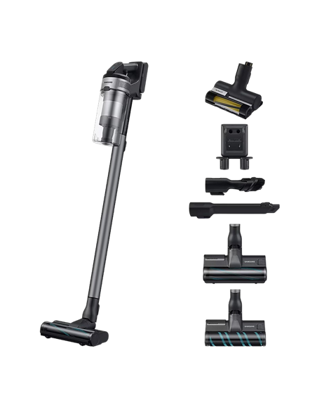 Aspirator Vertical Samsung Jet 75E Complete, Negru | Argintiu