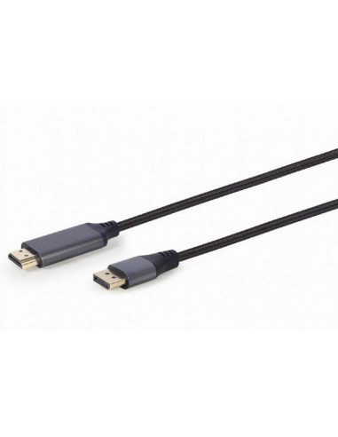 Cablu Video Cablexpert CC-DP-HDMI-4K-6, DisplayPort (M) - HDMI (M), 1,8m, Negru