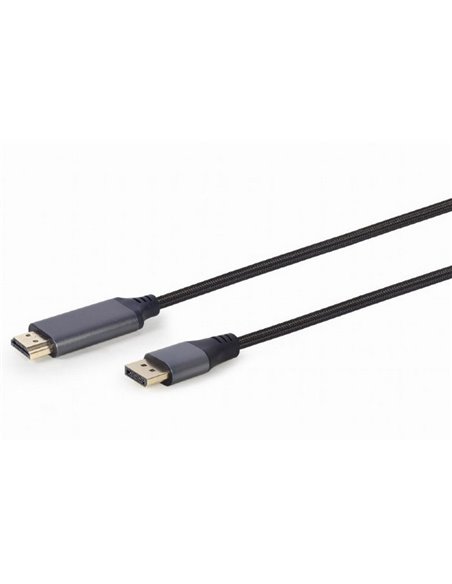 Cablu Video Cablexpert CC-DP-HDMI-4K-6, DisplayPort (M) - HDMI (M), 1,8m, Negru