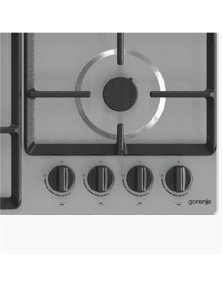Plită pe gaz Gorenje GW 641 EBX, Oțel inoxidabil