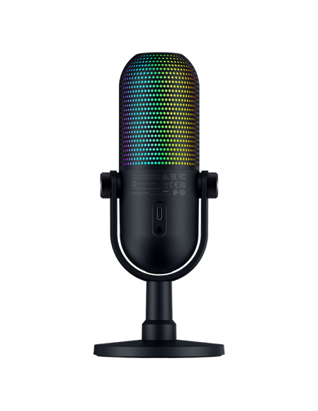 Игровой Микрофон Razer Seiren V3 Chroma, Проводной аналоговый, Чёрный