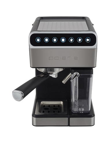 Кофеварка рожковая Polaris PCM 1535E Adore Cappuccino, 1400Вт, Серебристый