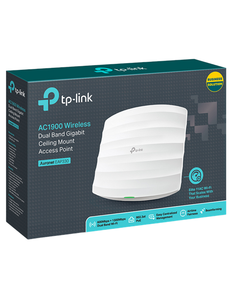 Беспроводная точка доступа TP-LINK EAP330, 600 Мбит/с, 1300 Мбит/с, Белый