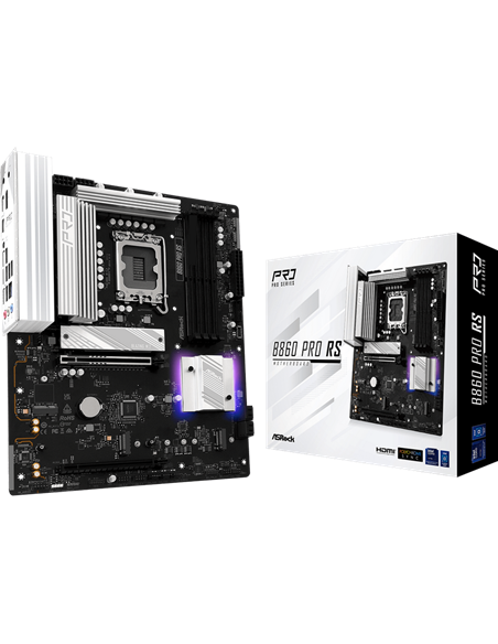 Материнская плата ASRock B860 Pro RS, LGA1851, Intel B860, ATX